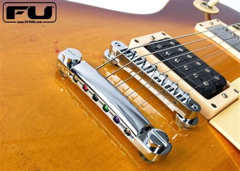 Fu Tone Stop Tail And Tune O Matic Brass Bridge Set Chrome Platedストップ