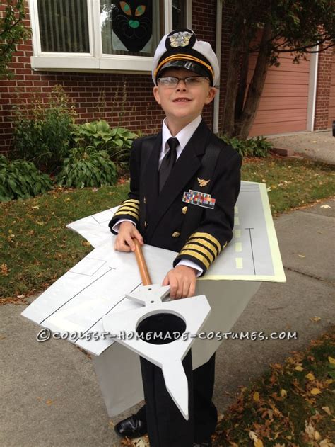 Coolest Aircraft Carrier And Captain Costume In 2022 Cool Halloween