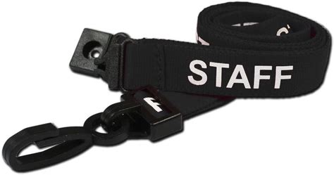 CKB LTD Staff LANYARDS Breakaway Safety Lanyard Pre Printed Text Neck