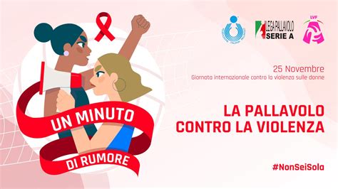 La Pallavolo Contro La Violenza Sulle Donne Un Minuto Di Rumore