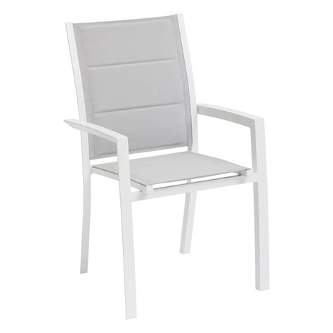 Ensemble Table De Jardin Extensible Allure Gris Blanc Fauteuils