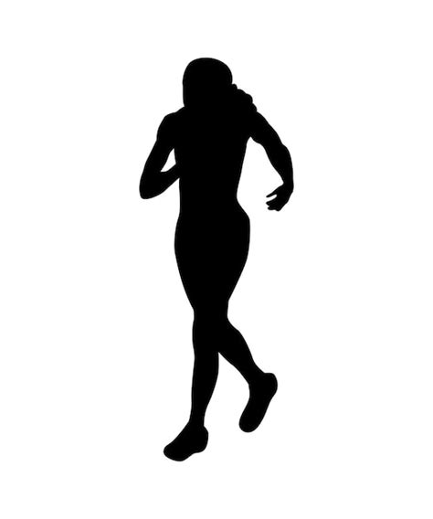 Premium Vector Vector Illustration Of Black Silhouettes Athlete