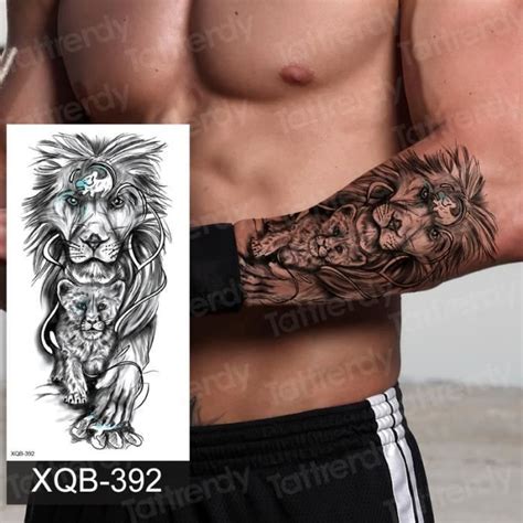 STICKERS TATOUAGE XQB392 Tatouages Temporaires Pour Les Bras Pour