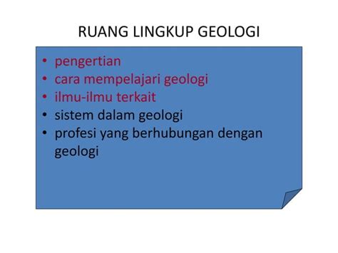 Geologi Ppt