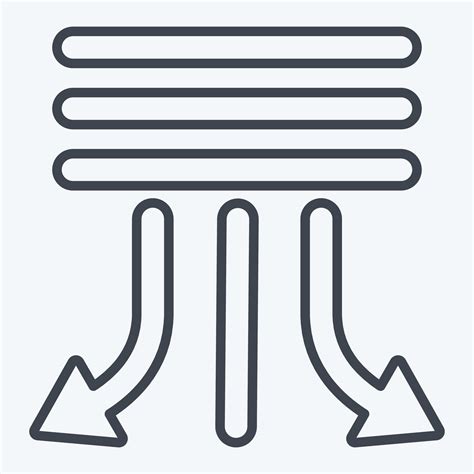 Icon Swing Related To Air Conditioning Symbol Line Style Simple