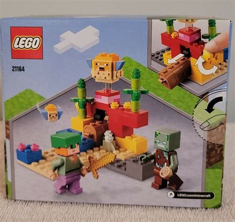 LEGO 21164 Minecraft The Coral Reef 92 Pieces NEW Mojang Studios 21164