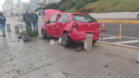 Brutal choque despistó en Falucho y la costa en medio de la tormenta