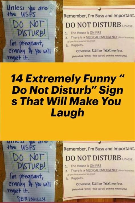 14 Extremely Funny “Do Not Disturb” Signs That Will Make You Laugh I'm Pregnant, I'm Busy ...