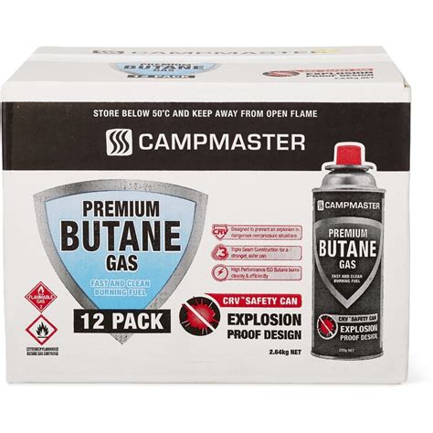 Campmaster Butane Gas 12 Pack Big W