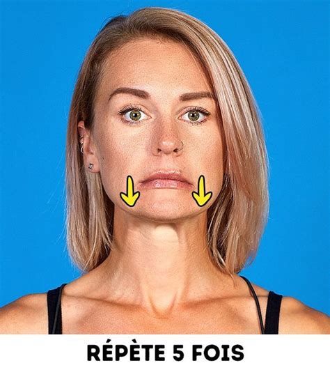 8 Exercices Efficaces Pour Affiner Le Visage Exercices Pour Le Visage