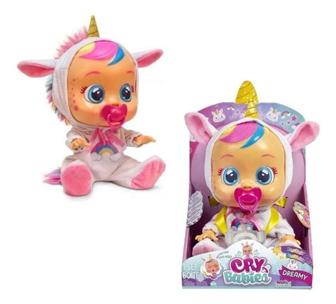 Boneca Unicórnio Cry Babies Dreamy Chora Lagrima De Verdade Multikids