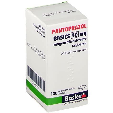 Pantoprazol Basics 40 Mg 100 St Mit Dem E Rezept Kaufen Shop Apotheke