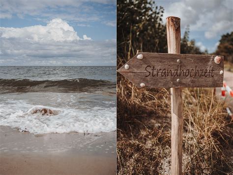 Standesamtliche Hochzeit Am Strand Auf Fehmarn Himmelblau Fotografie