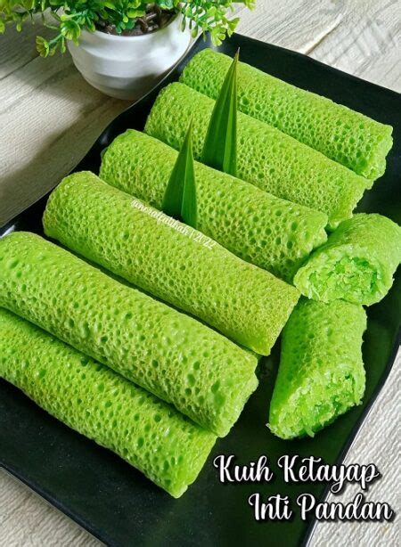 Resepi Mudah Kuih Ketayap Inti Kelapa Pandan Resepi Bonda