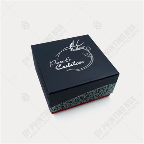 Matte Black Box With Black Foil Custom Packaging Dy Printing Box