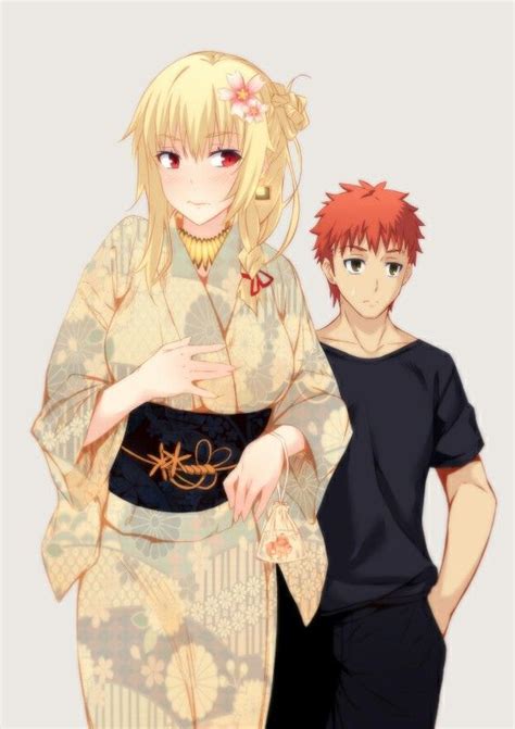 Female Gilgamesh X Shirou Gilgamesh Fate Fate Stay Night Anime