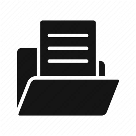 Data Document Document In Folder Icon