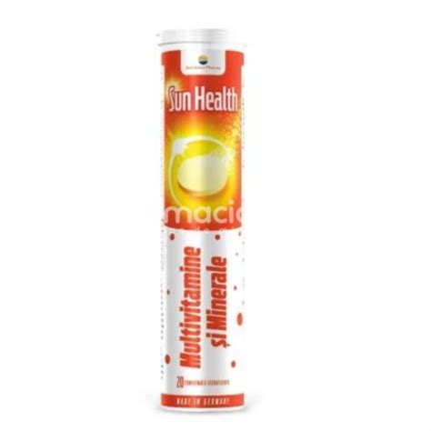 Sun Health Multivitamine Si Minerale Comprimate Efervescente Sun