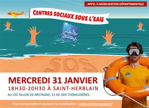 Centres Sociaux sous l eau Participez à la mobilisation Union