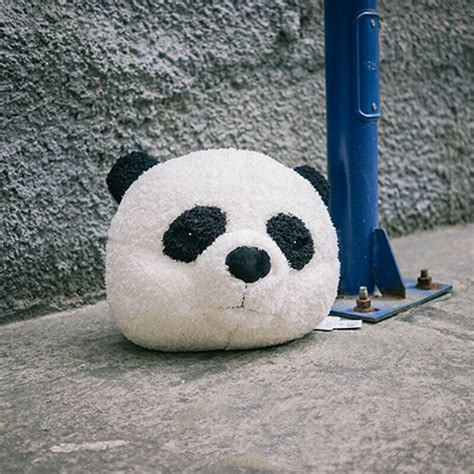 Panda Cushion With Samurai Headband Hungry And Sleepy Styles