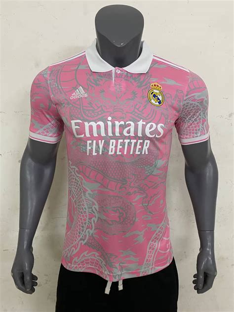 Mens Real Madrid Special Edition Pink Dragon Jersey 2023/24