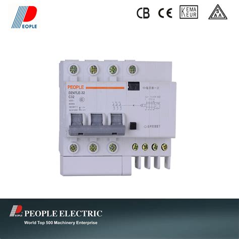 Ce Cb Iso Residual Current Circuit Breaker With Overcurrent Protection