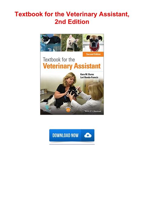 ⭐pdf Kindle Download⭐ Textbook For The Veterinary Assistant 2nd