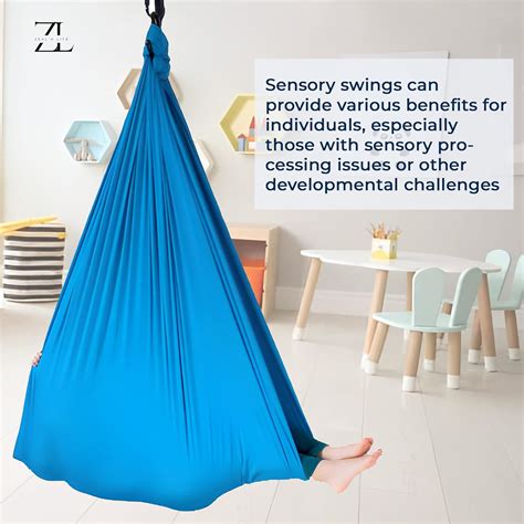 ZEALN LIFE Columpio sensorial para interiores y exteriores para niños