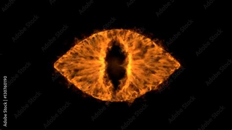 The Eye Of Sauron 4k High Detailed Simulation Of Fire Devil Eye