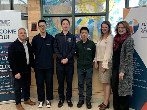 Sudbury Catholic Schools Welcomes Four New International Students For