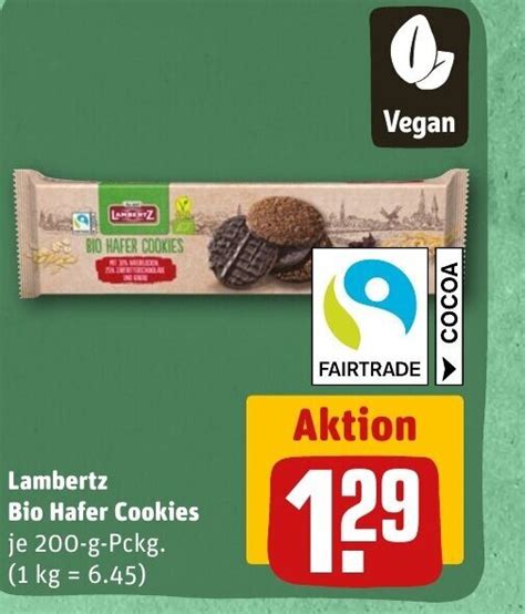 Lambertz Bio Hafer Cookies Tilbud Hos Rewe