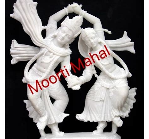 Moorti Mahal White Marble Dancing Radha Krishna Statue Packaging Type