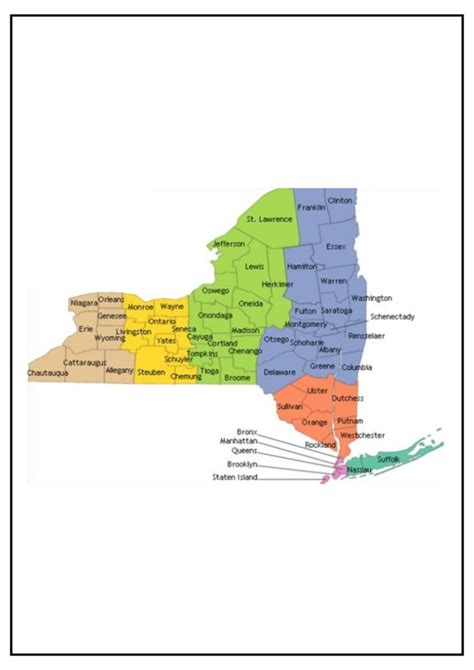 New York County Map Map Of Ny Counties And Cities