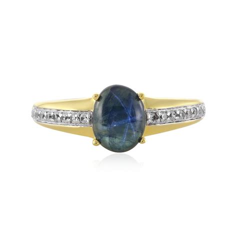 Blauer Stern Saphir Silberring Ih Juwelo Schmuck