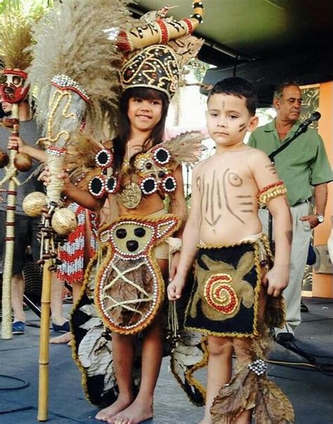 Taino children wearing Taino regalias | Warrior fashion, Colorful ...