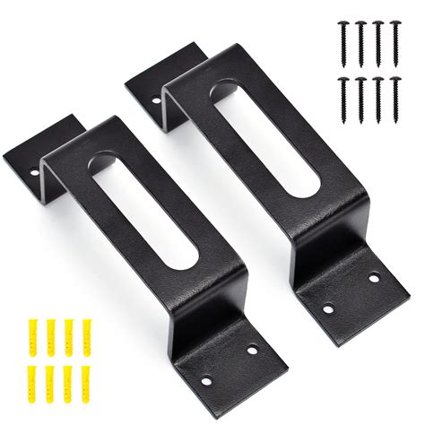 Buy X Door Barricade Brackets Drop Closed Bar Holder Heavy Duty Steel