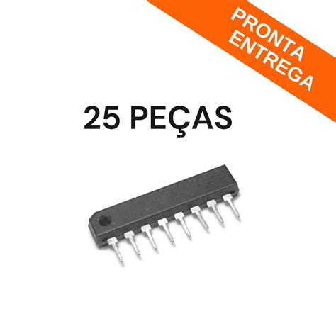 Kit 25 Peças Circuito Integrado LA3161 Pente SIP 8 PTH Circuitos