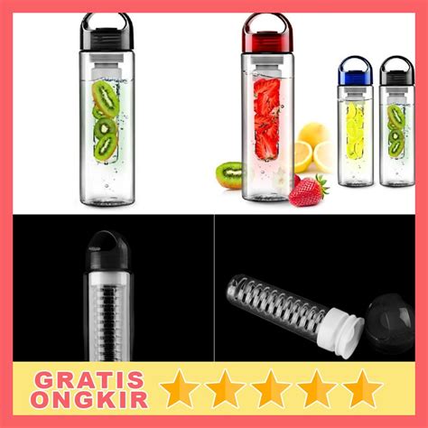 Jual Tritan Botol Minum Infuser Tritan Bpa Free Ml B Black