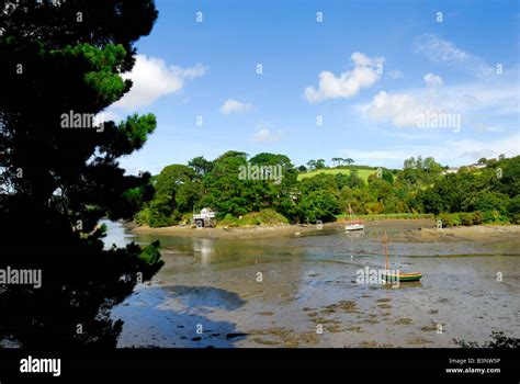 Cornish Creek At St Just In Roseland Cornwall Stock Photo Alamy