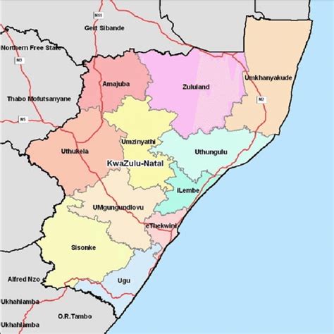 The Best 30 Kzn Map With Districts