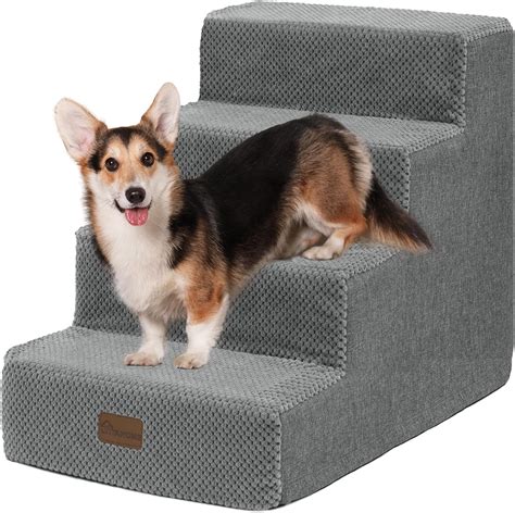 YITAHOME Hundetreppe für Bett und Sofa 4 stufige Haustiertreppe