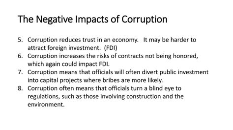 What Are Three Causes And Effects Of Corruption 55 Off