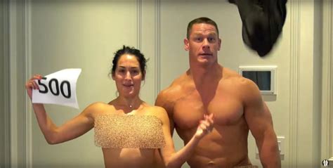 Wwe Stars Nikki Bella And Fiance John Cena Strip Naked To Celebrate Her