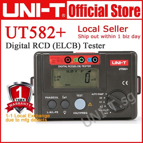 Uni T Ut Digital Rcd Elcb Tester Shopee Singapore