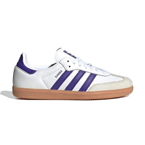 Adidas Samba Og 女 白紫 Originals 復古 運動 生膠底 經典 德訓鞋 休閒鞋 If6514 休閒鞋