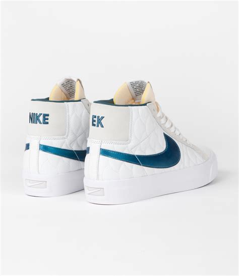 Nike SB Blazer Mid Shoes - Summit White / Nightshade - White | Flatspot