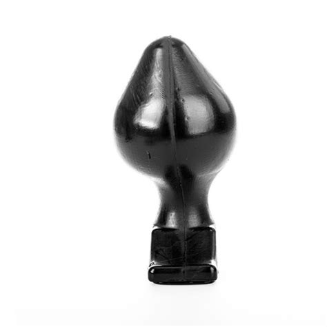 Анален разширител приятно заоблен 17см All Black Anal Plug на ХИТ