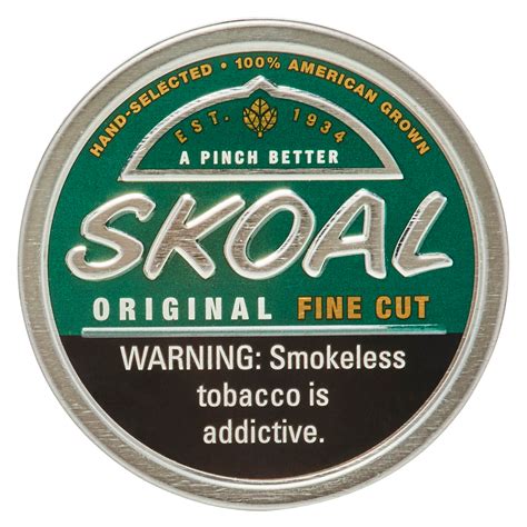 Skoal Wintergreen Original Fine Cut Chewing Tobacco 1 2oz Delivered