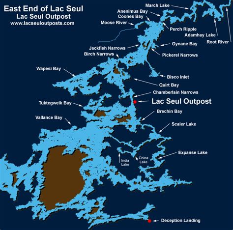 Lac Seul Lake Map - Zip Code Map