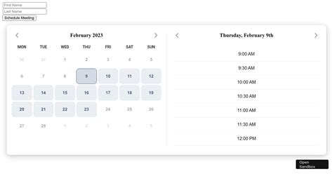 Datepicker Tool Forked Codesandbox